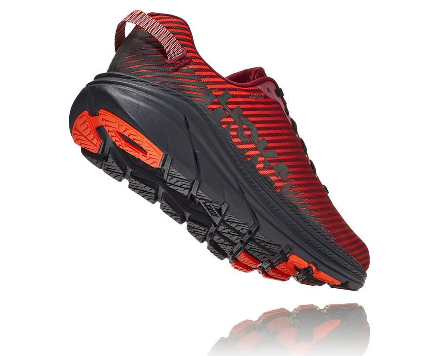 Hoka One One Mens Running Shoes - Rincon 2 - Red - TIAP71453